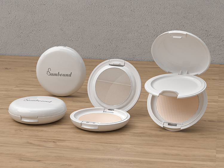 化妆品的包装粉饼盒注塑 化妆品的包装粉饼盒注塑