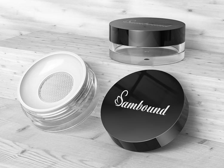 高透明带滤网散粉分装盒注塑件 高透明带滤网散粉分装盒注塑件